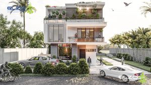 Contemporary 4 Bedrooms Duplex with a Penthouse. #ELB10025
